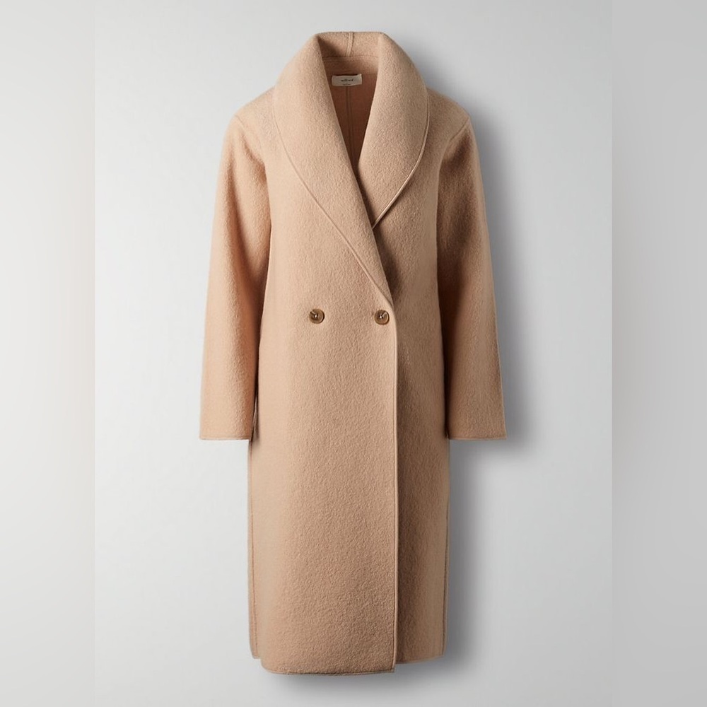 🔥WILFRED🔥 | Aritzia Charlize jacket in sandy beige 100% merino wool - Picture 2 of 15